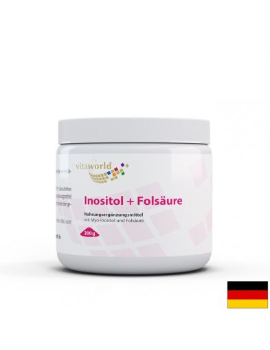 Мио Инозитол и фолиева киселина  | Myo-Inositol Folsaure |  Vitaworld ®, 200 гр прах