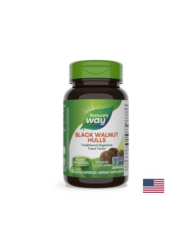 Черен орех 500 мг | Black Walnut Hulls | Nature's way, 100 капс.