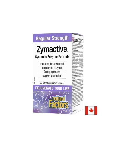 Zymactive® Systemic Enzyme Formula/ Протеолитични ензими x 90 таблетки Natural Factors