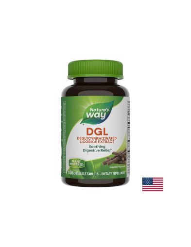 Деглициризиран сладник | Женско биле | DGL Licorice Extract | Nature’s Way, 100 дъвчащи табл.