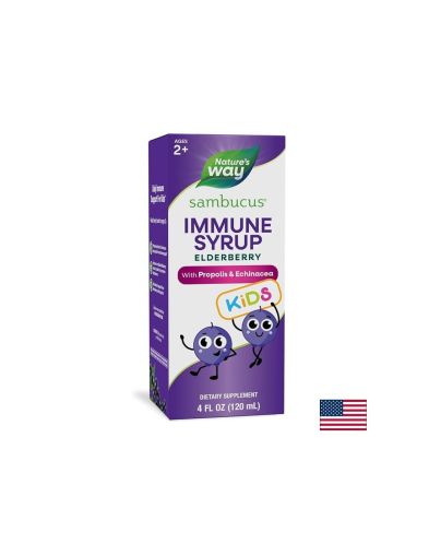 Самбукус сироп за деца | Sambucus Imunne Syrup for Kids | Nature’s Way, 120 мл.