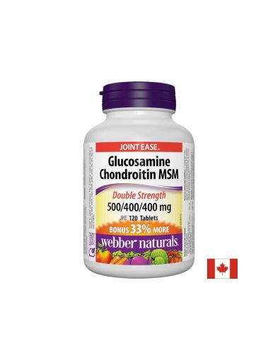 Глюкозамин, Хондроитин и МСМ  | Glucosamine, Chondroitin, MSM | Webber,120 табл.