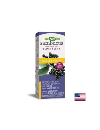 Самбукус Имун сироп | Sambucus Immune Syrup | Nature’s Way, 120 мл.