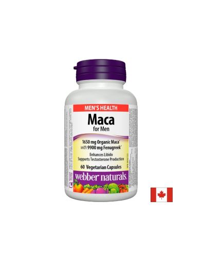  Мака за мъже | Maca for Men | Webber Naturals, 60 капс.