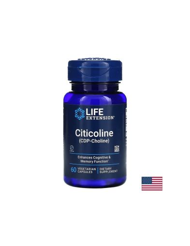 Цитиколин 250 мг | CDP-Choline | Life Extension, 60 капс.