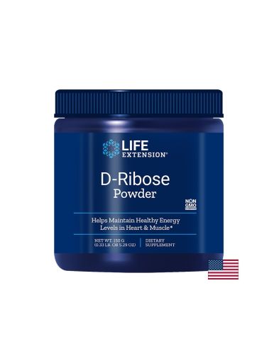 Д - Рибоза 5000 мг | D-Ribose powder | Life Extension, 150 гр прах