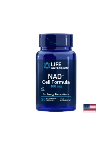Клетъчно здраве и енергия - NAD+ Cell Formula , 100 mg х 30 капсули