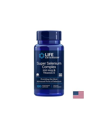 Селен 200 µг  + Витамин Е 20.1 мг | Super Selenium Complex and Vitamin E | Life Extension, 100 V капс.