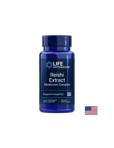 Рейши екстракт | Reishi Extract Mushroom Complex | Life Extension, 60 V капс.
