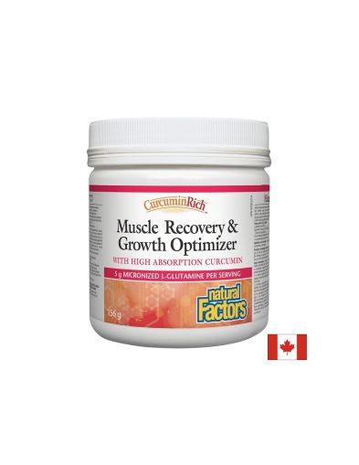 Куркумин с Глутамин | CurcuminRich™ Muscle Recovery & Growth Optimizer | Natural Factors, 156 гр пудра