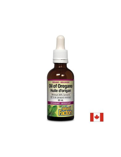 Био масло от Риган | Oil Оf Oregano Organic | Natural Factors, 60 мл / 375 дози