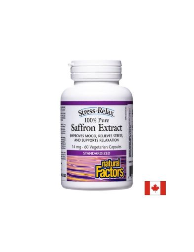 Saffron Extract 100%  Екстракт от шафран 60 V капсули Natural Factors