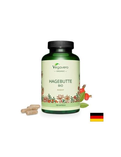 Шипки, БИО 700 мг | Hagebutte Bio Rosehip | Vegavero, 180 капс.