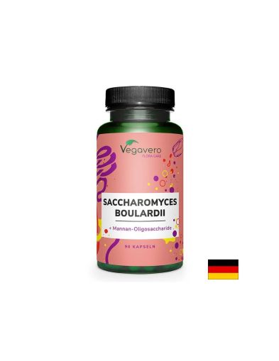 Сахаромицес Боларди + Мананови олигозахариди | Saccharomyces Boulardii + Mannan-Oligosaccaride (MOS) | VegaVero, 90 капс.