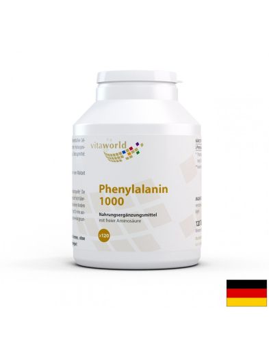 Фенилаланин 1000 мг | Phenylalanin | Vitaworld ®, 120 табл.