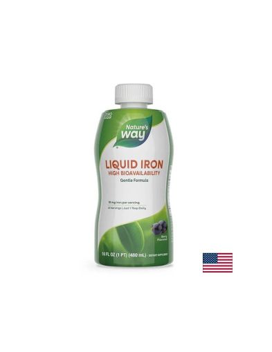 Течно желязо | Liquid Iron | Nature’s Way, 480 мл.