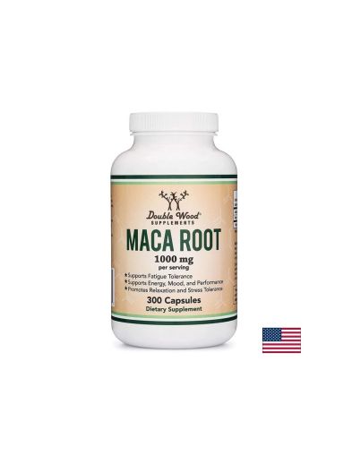 Корен от мака 1000 мг | Maca Root | Double Wood, 300 капс.