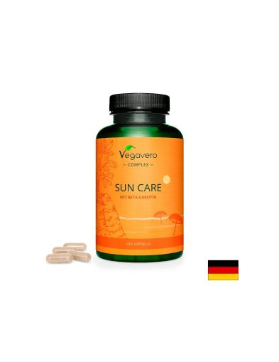 Формула за равномерен тен + бета каротин | Sun Care mit Beta-Carotin | Vegavero, 180 капс.