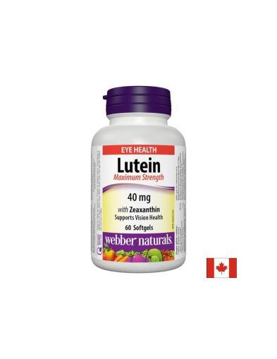  Лутеин и зеаксантин | Lutein & Zeaxanthin | Webber Naturals, 60 капс.