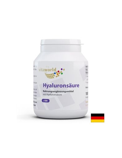 Хиалуронова киселина и витамин С | Hyaluronsäure + Vitamin C | Vitaworld®, 100 капс.