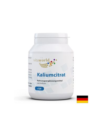 Калиев цитрат | Kaliumcitrat  |  Vitaworld® , 120 капс.