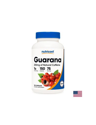 Гуарана 500 мг | Guarana | Nutricost , 150 капс.