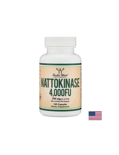 Натокиназа | Nattokinase | Double Wood, 120 капс.