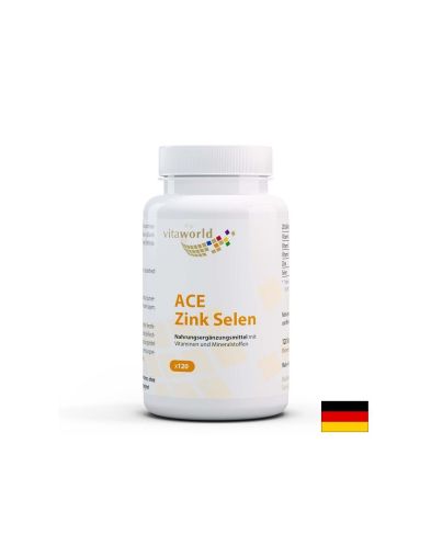 АСЕ Цинк и селен | ACE Zink Selenium |  Vitaworld ®, 120 капс.