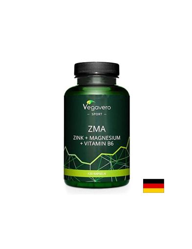 Цинк + Магнезий и Витамин В6 | ZMA (Zinc+ Magnesium+ Vitamin B6) | Vegavero, 120 капс.