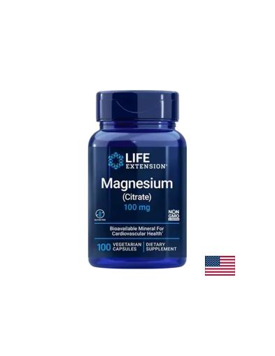 Магнезий  Цитрат 100 мг | Magnesium Citrate | Life Extension, 100 капс.