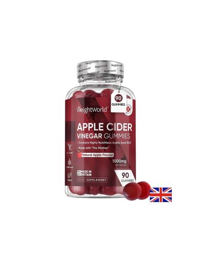 Ябълков оцет Гъми | Apple Cider Vinegar Gummies | Weight World , 90 жел. табл.