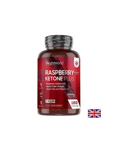 Малинови кетони Плюс | Raspberry Ketone Plus | Weight World, 180 капс.