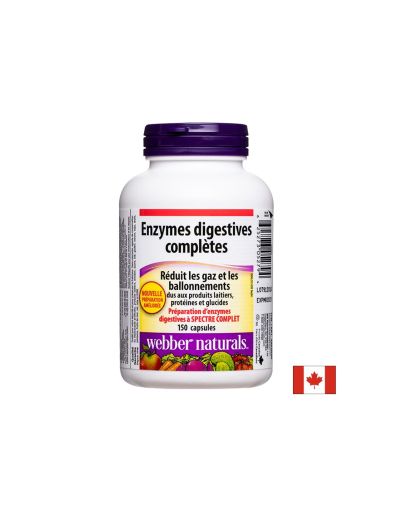 Храносмилателни ензими | Complete Digestive Enzymes | Webber Naturals, 150 капс.