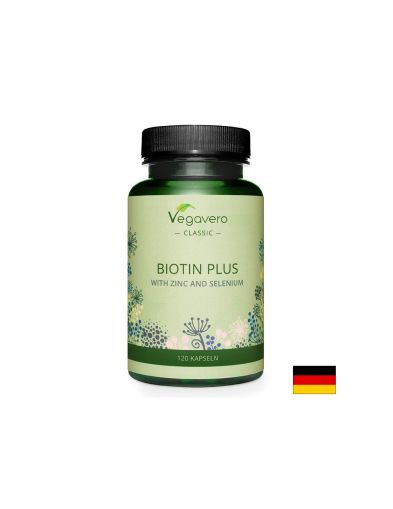 Коса и кожа - Биотин + Цинк и Селен,120 капсули