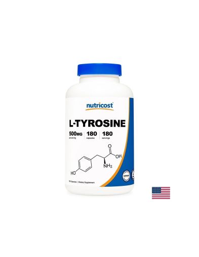 Л - Тирозин 500 мг | L-Tyrosine | Nutricost, 180 капс.