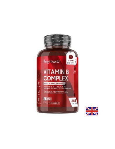 Витамин Б Комплекс + Витамин Ц | Vitamin B Complex + vitamin C | Weight World , 365 табл.