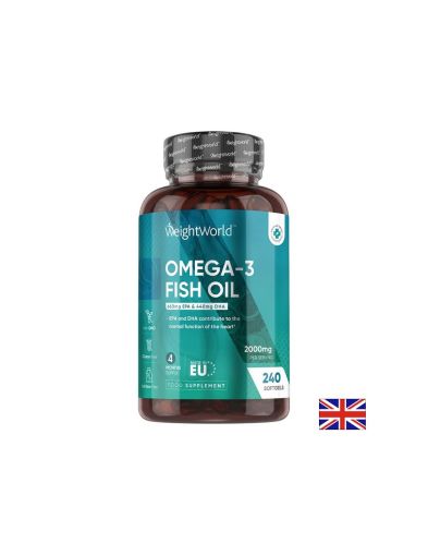 Омега-3 Рибено масло 660 мг EPA/ 440 мг DHA | Omega-3 Fish Oil  | Weight World , 240 капс.