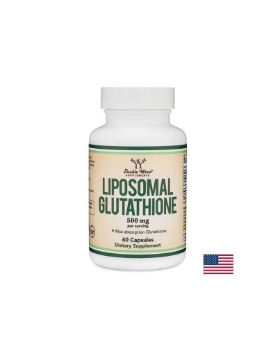 Липозомен Глутатион | Liposomal Glutathione | Double Wood, 60 капс.