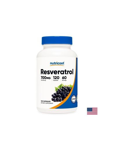 Ресвератрол 350 мг | Resveratrol | Nutricost, 120 капс.