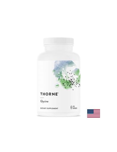 Глицин 500 мг | Релаксация и добър сън | Glycine | Thorne, 250 капс.