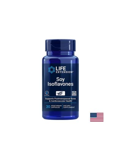 Соя изофлавони | Soy Isoflavones | Life Extension, 30 капс.