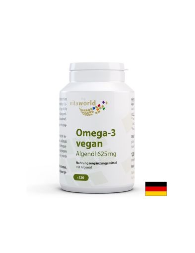 Веган Омега 3 от Водорасли 625 мг | Vegan Omega 3 | Vitaworld, 120 капс.