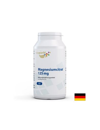 Магнезий Цитрат 125 мг | Magnesium Citrate | Vitaworld, 120 капс.
