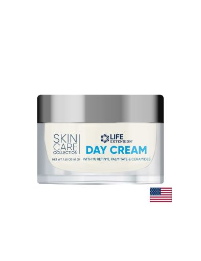 Дневен крем за лице с ретинил и серамиди | Day Cream with  Retinyl palmitate Ceramides | Life Extension, 47 гр.