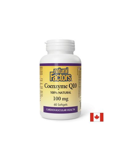 Коензим CoQ10 100 мг | Coenzyme Q10 | Natural Factors, 60 софтгел 