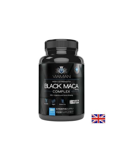 Формула за мъже Черна и Жълта Мака, Аргинин, Женшен | Black Maca & Arginine Complex | WeighWorld, 180 капс.