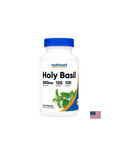 Тулси | Свещен босилек 500 мг | Holy Basil | Nutricost, 120 капс.