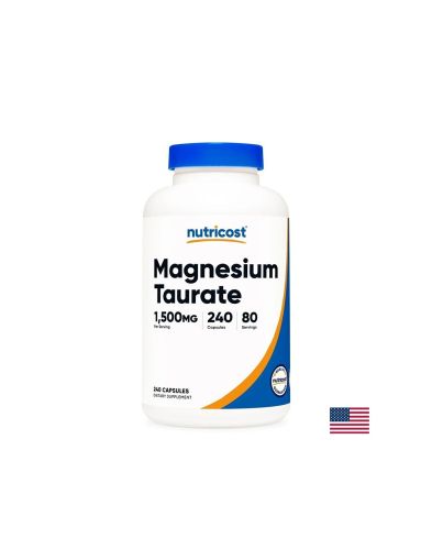 Магнезий ( Таурат ) | Magnesium Taurate | Nutricost, 240 капс.
