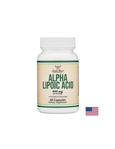 Алфа-липоева киселина 300 мг | Alpha Lipoic Acid | Double Wood, 60 капс.