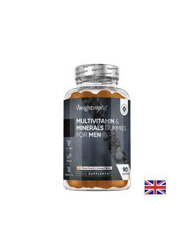 Мултивитамини и Минерали за Мъже | Multivitamin Minerals Gummies for Men | Weight World ,  90 жел. табл.